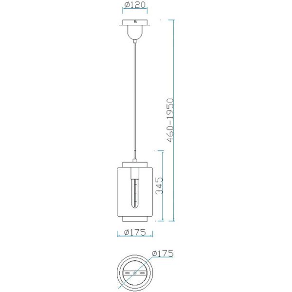 JARRAS Colgante -Xs 1 x E27 (No Incl.)