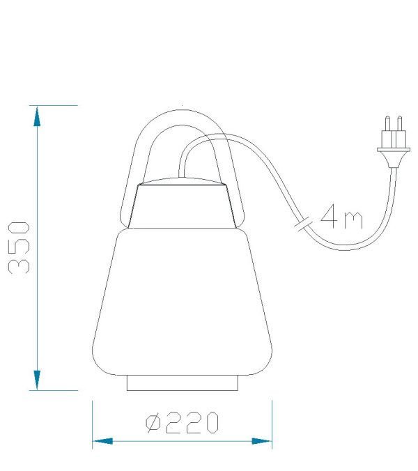 KINKE Portatil IP65 1 x E27 (No Incl.)