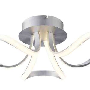 KNOT LED PLATA CROMO Plafón LED 3 Dimable LED 36W 3000K 2520 LMS