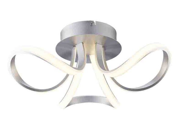 KNOT LED PLATA CROMO Plafón LED 3 Dimable LED 36W 3000K 2520 LMS