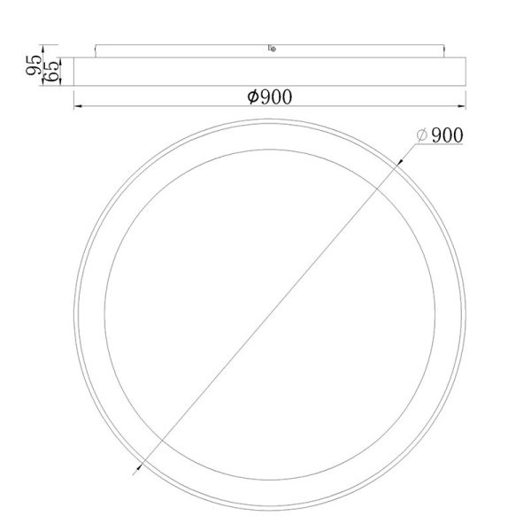 NISEKO PLAFON REDONDO ***DES***Plafón LED LED 78W 3000K 6200 LMS