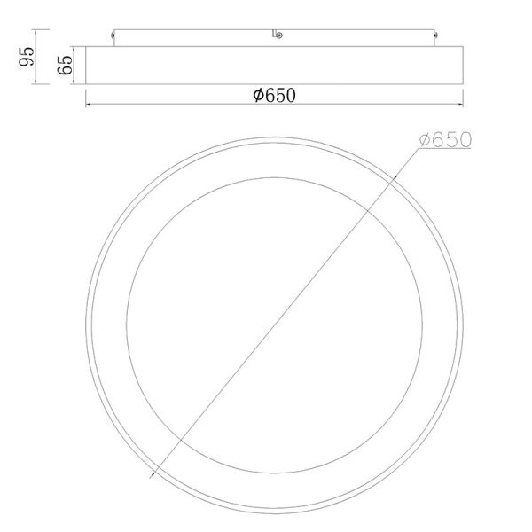 NISEKO PLAFON REDONDO ***DES***Plafón LED LED 48W 3000K 3900 LMS