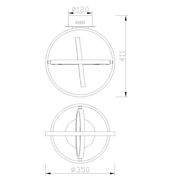 ORBITAL Plafón LED LED 40W 3000K 1510 LMS