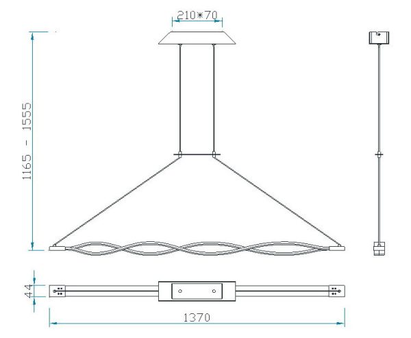 SAHARA FORJA Lámpara LED Dimable LED 42W 2800K 3400 LMS