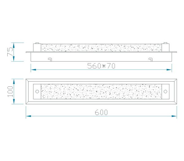 TUBE Aplique LED LED 21W 4000K 1800 LMS