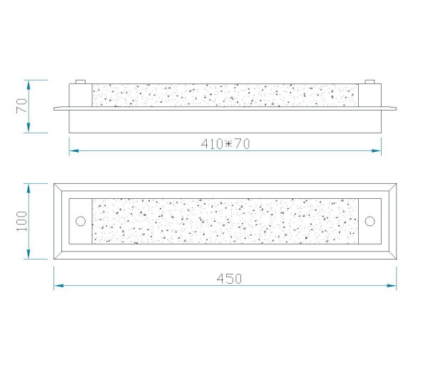 TUBE Aplique LED LED 13W 4000K 1100 LMS