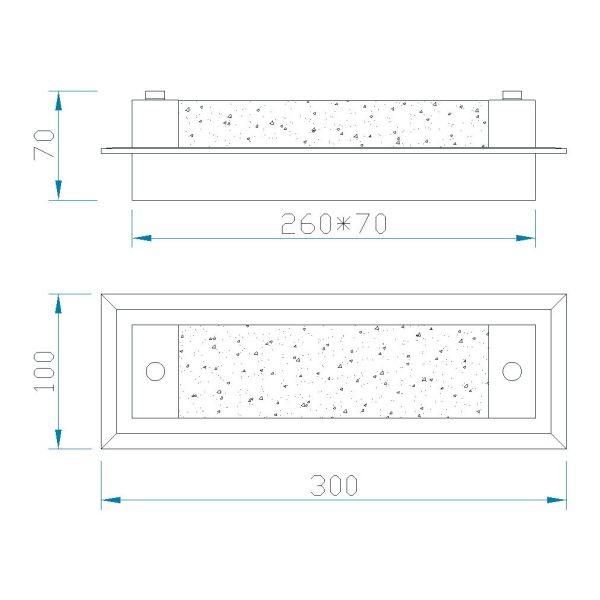 TUBE Aplique LED LED 9W 4000K 800 LMS