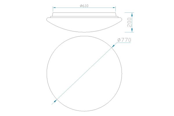 ZERO LED Plafón LED 60W 3000K LED 60W 3000K 4200 LMS