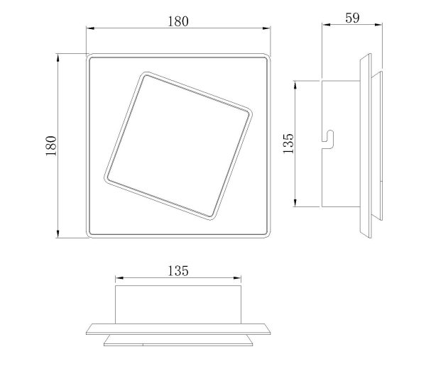 DAKLA Aplique LED LED 12W 3000K 725 LMS