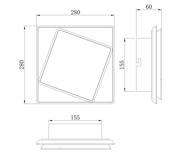 DAKLA Aplique LED LED 18W 3000K 1090 LMS