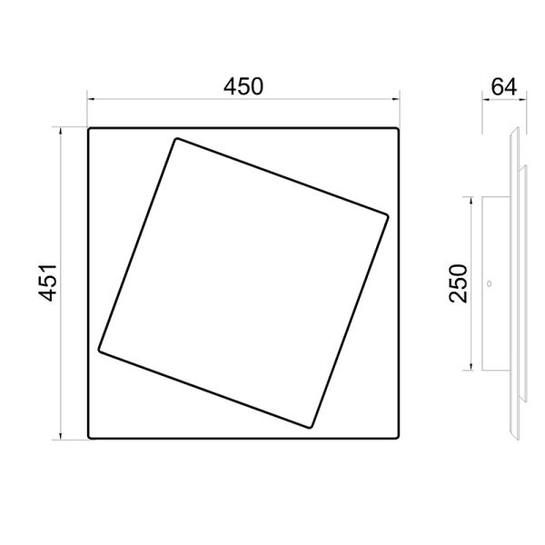 DAKLA Aplique LED LED 30W 3000K 1810 LMS