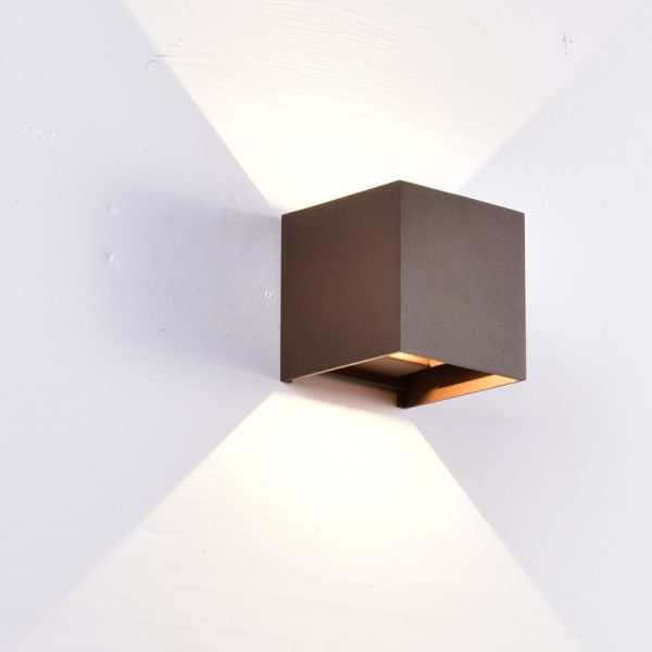 DAVOS APLIQUE EXTERIOR LED* 2*6W 2700K DIM CORTEN LED 12W 2700K 1100 LMS