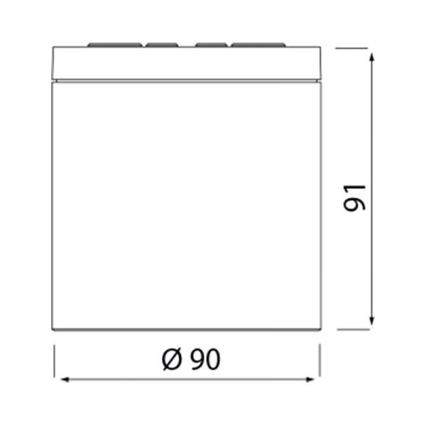 KANDANCHU Plafón exterior GU10 1 Luz IP54 1 x GU10 (No Incl.)