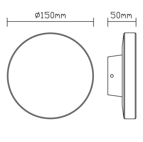 BORA Aplique exterior LED IP54 LED 9.6W 3000K 720 LMS