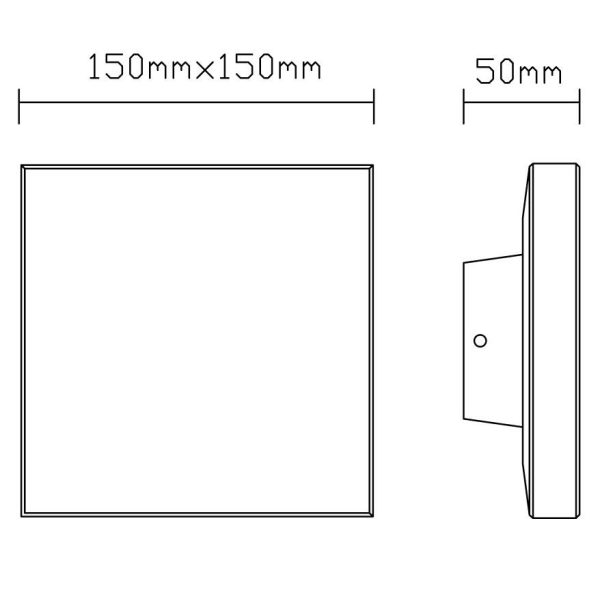 BORA Aplique exterior LED IP54 LED 9.6W 3000K 720 LMS