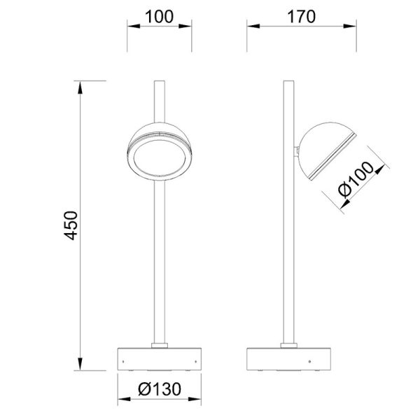 EVEREST Sobremuro exterior IP65 1 x GX53 (No Incl.)