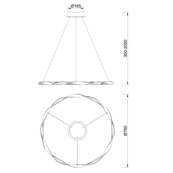 MADAGASCAR Lámpara LED LED 36W 3000K 2520 LMS