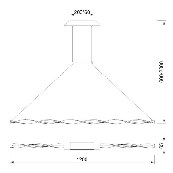 MADAGASCAR Lámpara LED line LED 33W 3000K 2310 LMS