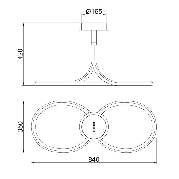 NUR LINE Plafón LED LED 40W 3000K 3000 LMS