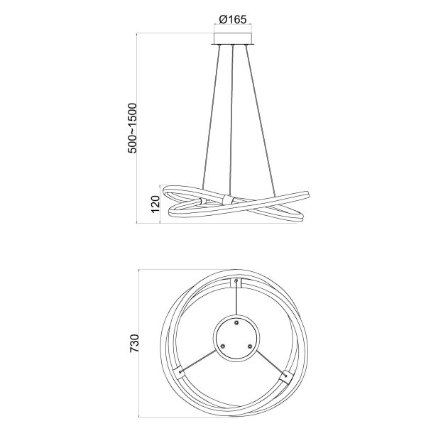 INFINITY LINE Lámpara LED LED 60W 3000K 4500 LMS