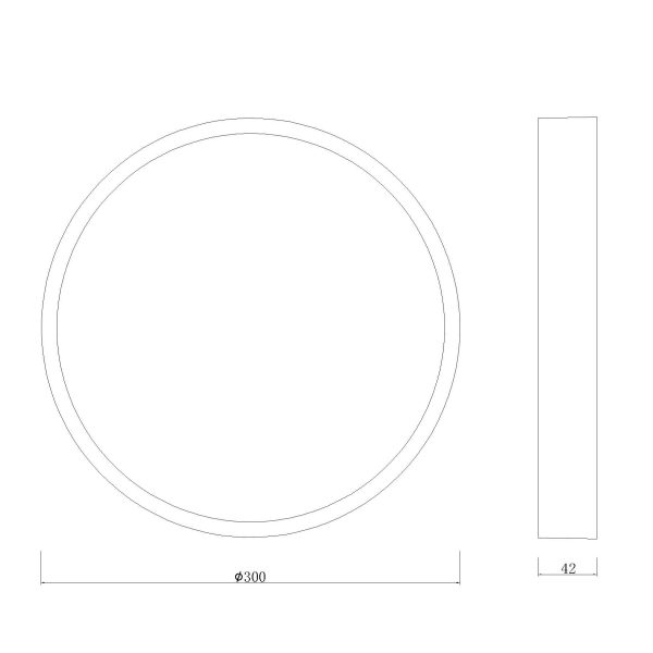 SAONA SUPERFICIE Plafon LED Redondo LED 30W 3000K 2550 LMS