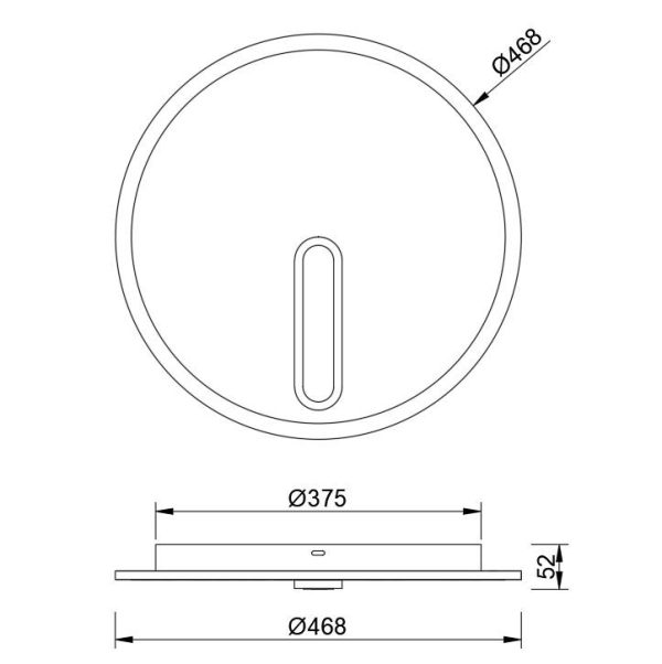 CLOCK Plafón LED LED 40W 4000K 2800 LMS