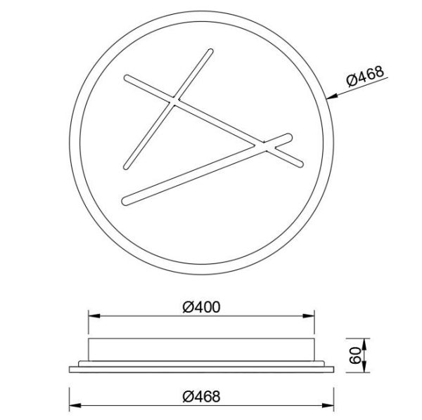 KENZO Plafón LED LED 40W 4000K 2800 LMS