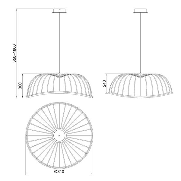 CELESTE Lámpara LED Grande LED 40W 3000K 2800 LMS