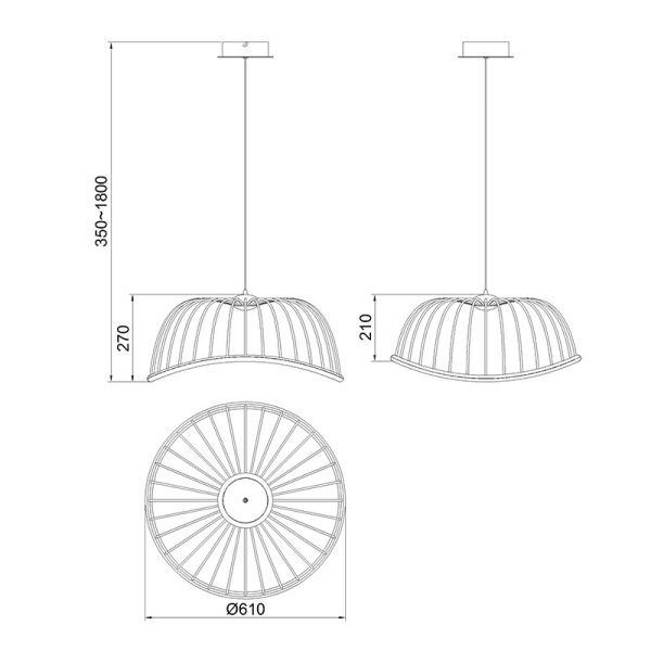 CELESTE Lámpara LED Mediano LED 30W 3000K 2100 LMS