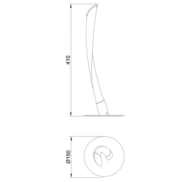 ARMONIA TITANIO Sobremesa LED LED 10W 3000K 750 LMS