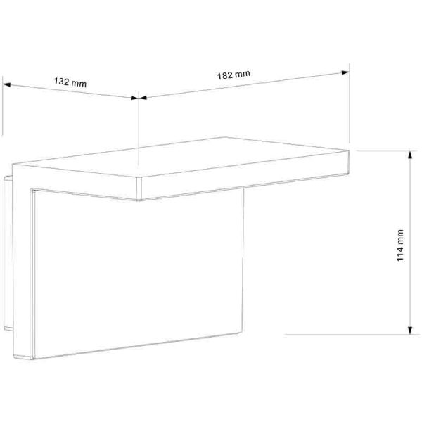 RUKA Aplique exterior LED 13W 3000K IP65 LED 13W 3000K 980 LMS