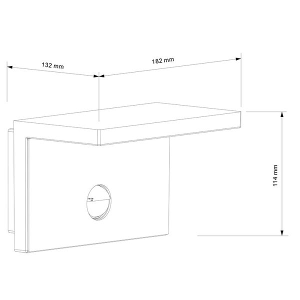 RUKA Aplique exterior LED 15W 3000K IP54 LED 15W 3000K 1120 LMS