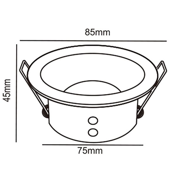 COMFORT IP Empotrable 1 x GU10 (No Incl.)