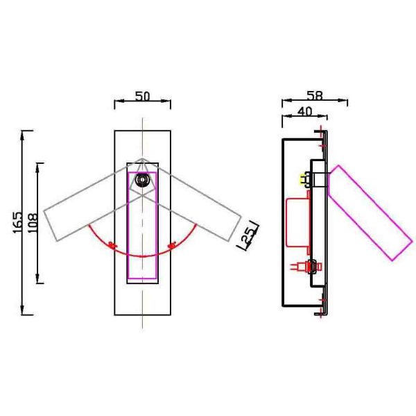 GOKOVA Aplique LED LED 3W 3000K 210 LMS