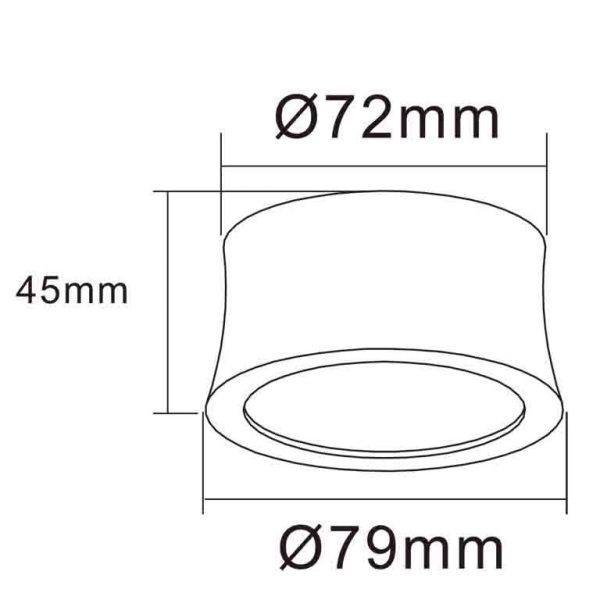 GOWER Foco LED 7W 3000K 520 LMS