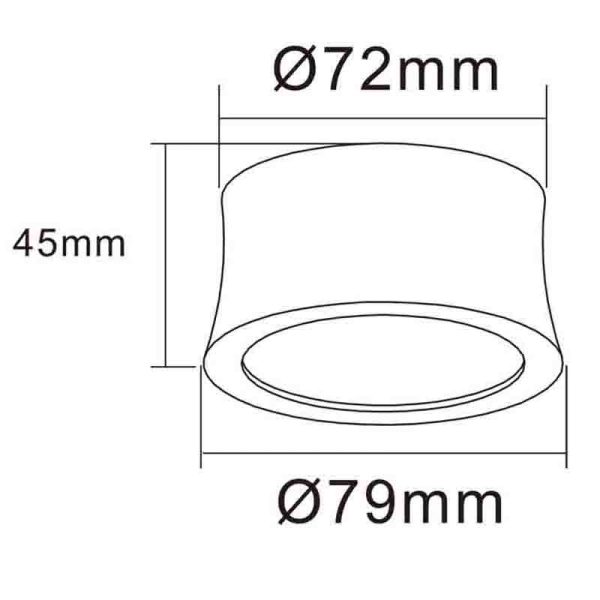 GOWER Foco LED 7W 4000K 560 LMS