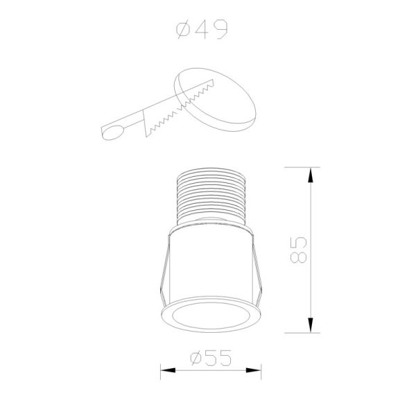 GUINCHO Empotrable LED LED 5W 4000K 410 LMS