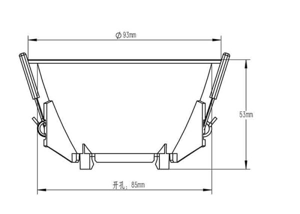 LAMBORJINI Empotrable 1 x GU10 (No Incl.)