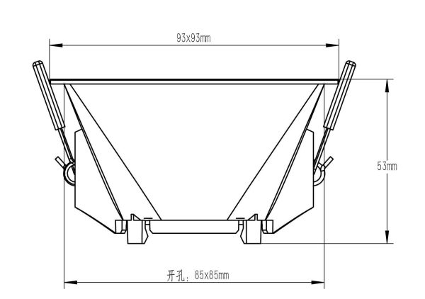 LAMBORJINI Empotrable 1 x GU10 (No Incl.)