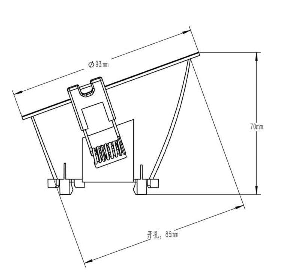 LAMBORJINI Empotrable 1 x GU10 (No Incl.)