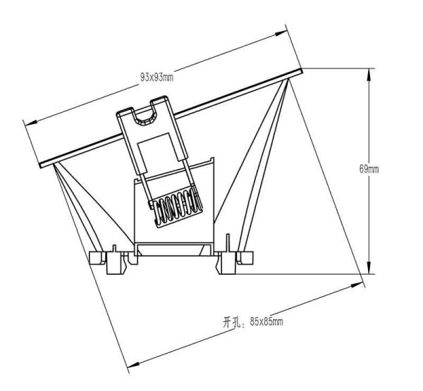 LAMBORJINI Empotrable 1 x GU10 (No Incl.)