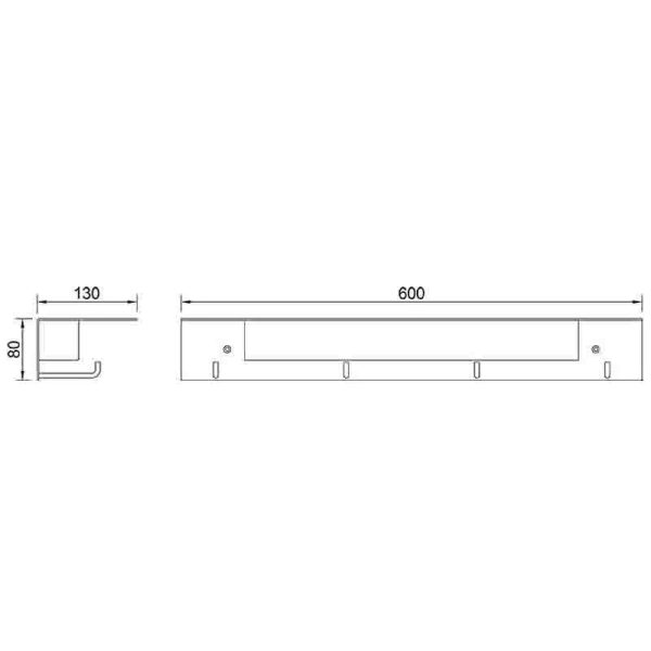 FUERTEVENTURA ESTANTE LED BLANCO LED 9W 3000K 600 LMS