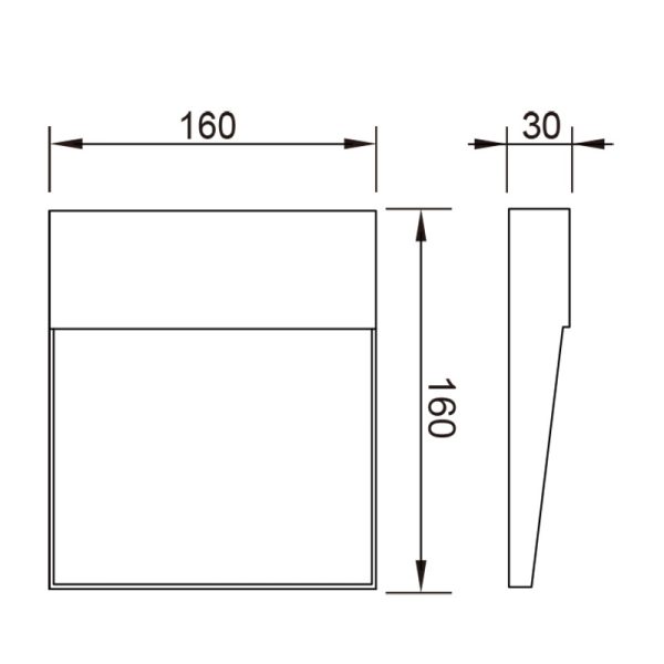 BAKER Señalizador exterior LED IP54 LED 6W 3000K 420 LMS