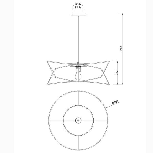 POLINESIA Lámpara E27 1 Luz IP44 1 x E27 (No Incl.)