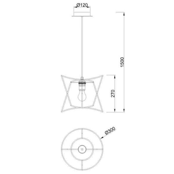 POLINESIA Lámpara E27 1 Luz IP44 1 x E27 (No Incl.)