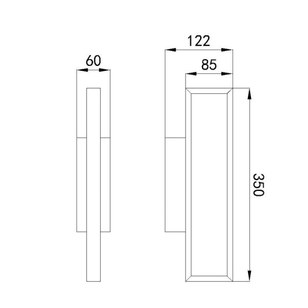 DURBAN Aplique LED LED 10W 3000K 780 LMS