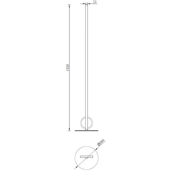 KITESURF BLANCO Pie De Salón LED LED 24W 3000K 900 LMS