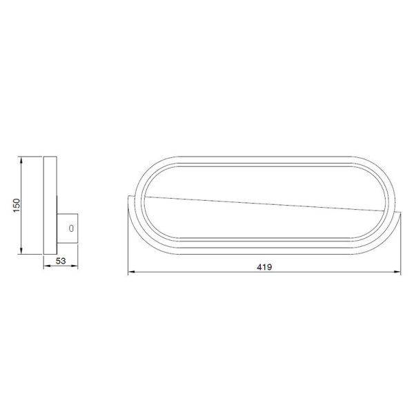 BOX Aplique LED LED 20W 3000K 800 LMS