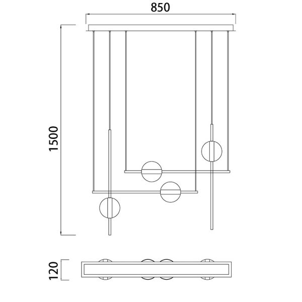 CUBA Lámpara LED LED 32W 3000K 2400 LMS