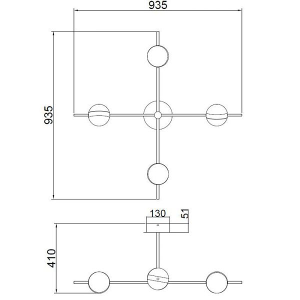 CUBA Plafón LED LED 32W 3000K 2400 LMS